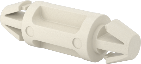 Naylon 6/6 Çift Kilitli Geçmeli Ayırıcılar, UL 94 V-2, 10 mm Uzunluk, 4 mm delik çapı için