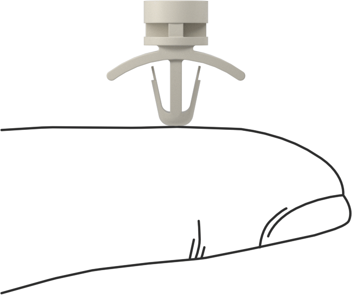 Tırnaklı Ayaklık Üzerinde Dinlenme, 1/4" Uzunluk