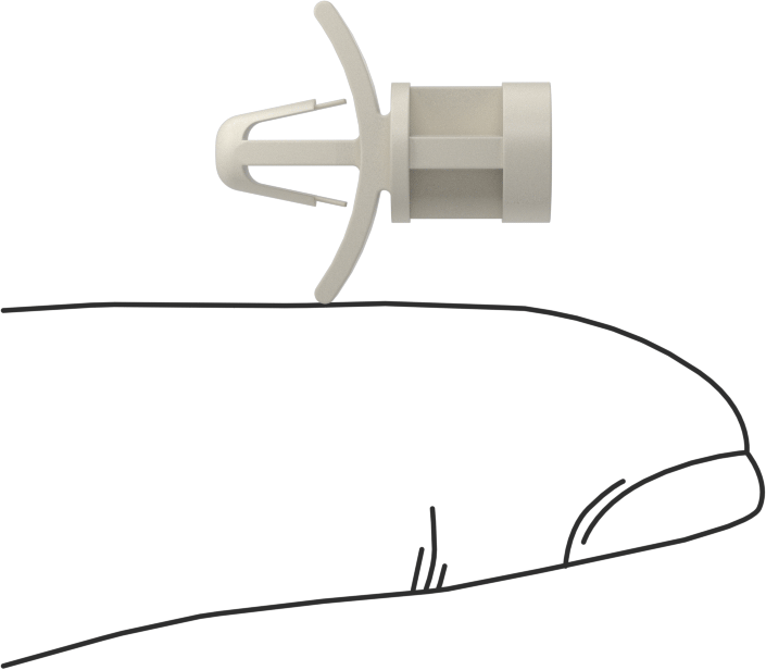 Tırnaklı Ayaklık Üzerinde Dinlenme, 3/8" Uzunluk