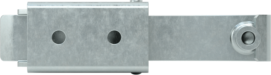 Çekme Mandalı, Düğme Çarpma ile, Çinko Kaplı Çelik, 3-3/8“ Uzunluk x 15/16” Genişlik
