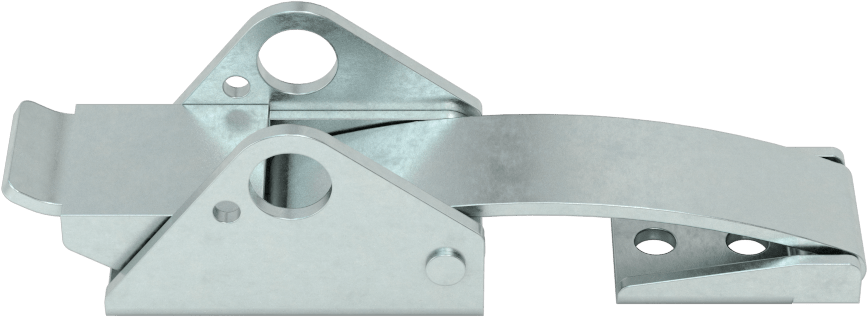 Çekme Mandalı, Kare Çarpma ile, Çinko Kaplı Çelik, 3-3/8“ Uzunluk x 15/16” Genişlik