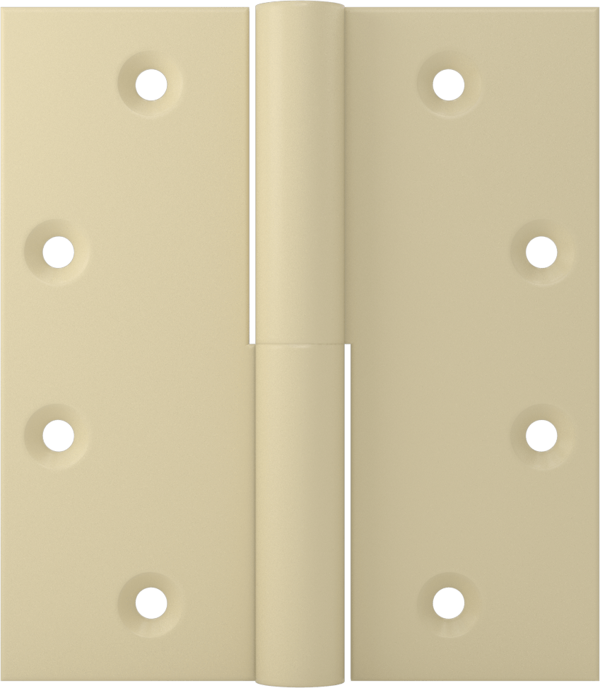 Kaldırmalı Giriş Kapısı Menteşesi, Astarlı Çelik, 4-1/2“ x 2” Kapı Kanadı, Sol Yan Kapı Montajı
