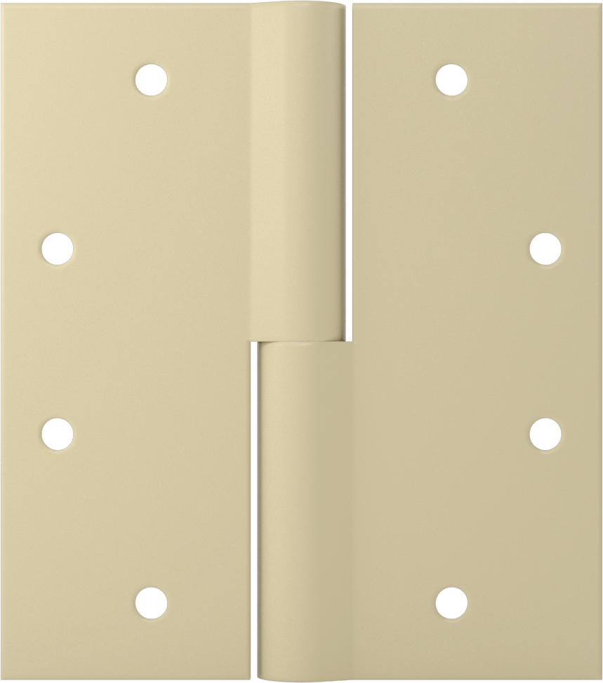Kaldırmalı Giriş Kapısı Menteşesi, Astarlı Çelik, 4-1/2“ x 2” Kapı Kanadı, Sol Yan Kapı Montajı
