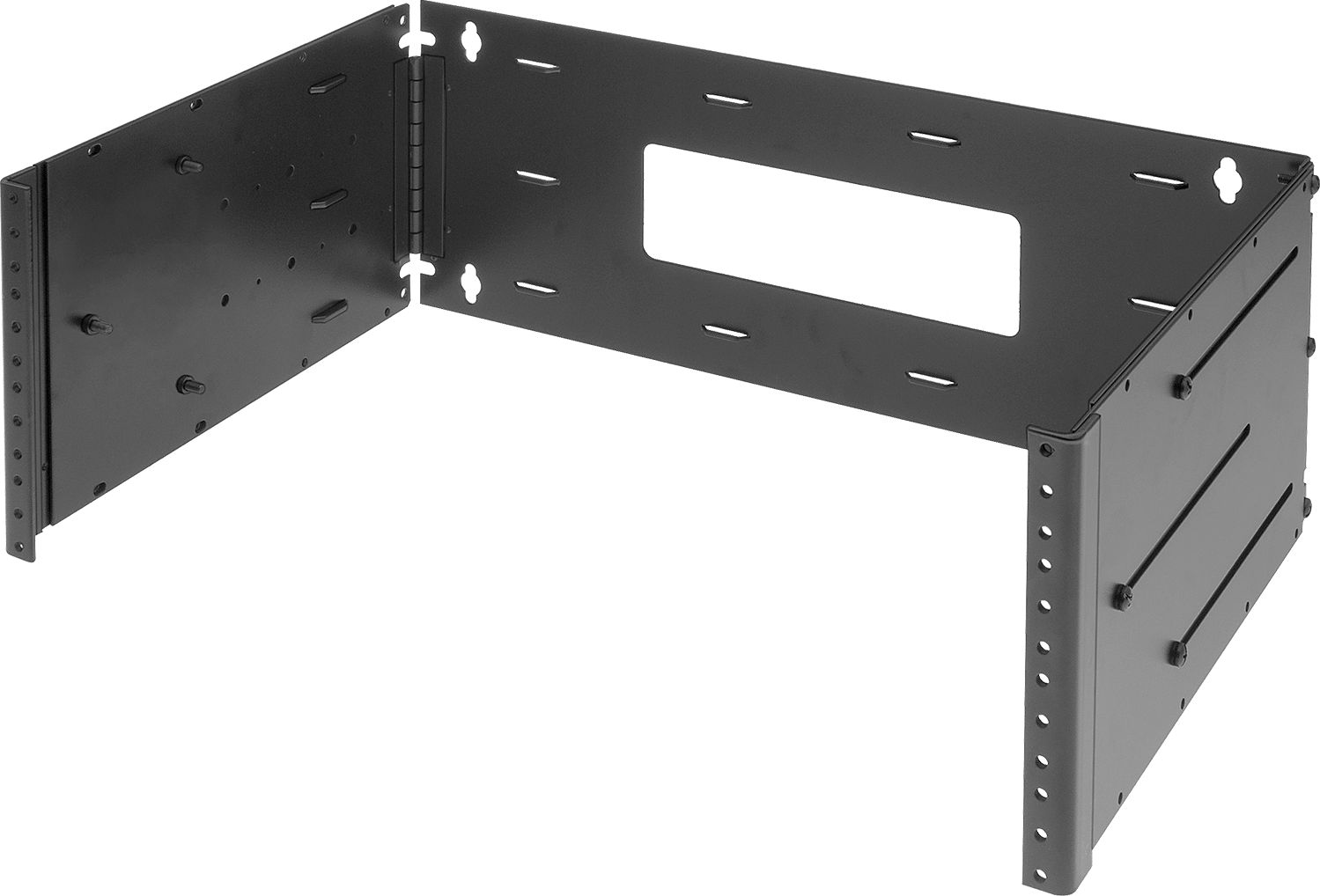 Duvara Monte Elektronik Rafı, 7“ Yükseklik x 19-1/4” Genişlik