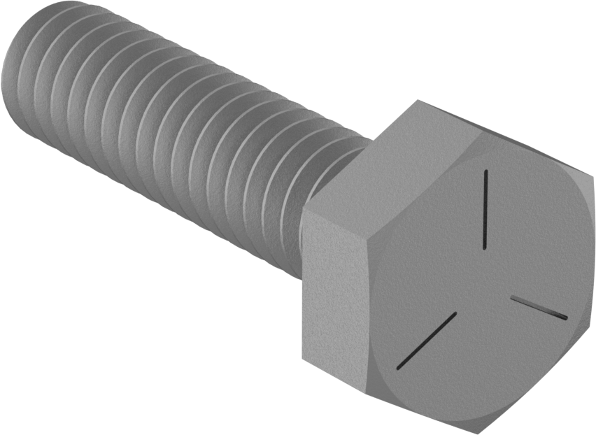 1" Long 1/4"-20 Thread Size Hex Head Screws for T-Track