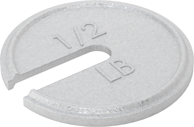 Kilitli Test Ağırlığı, Kalibrasyon Sertifikası ile, 1/2 lb.