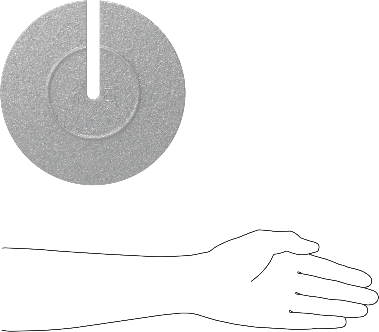 Kilitli Test Ağırlığı, Kalibrasyon Sertifikası ile, 10 KG