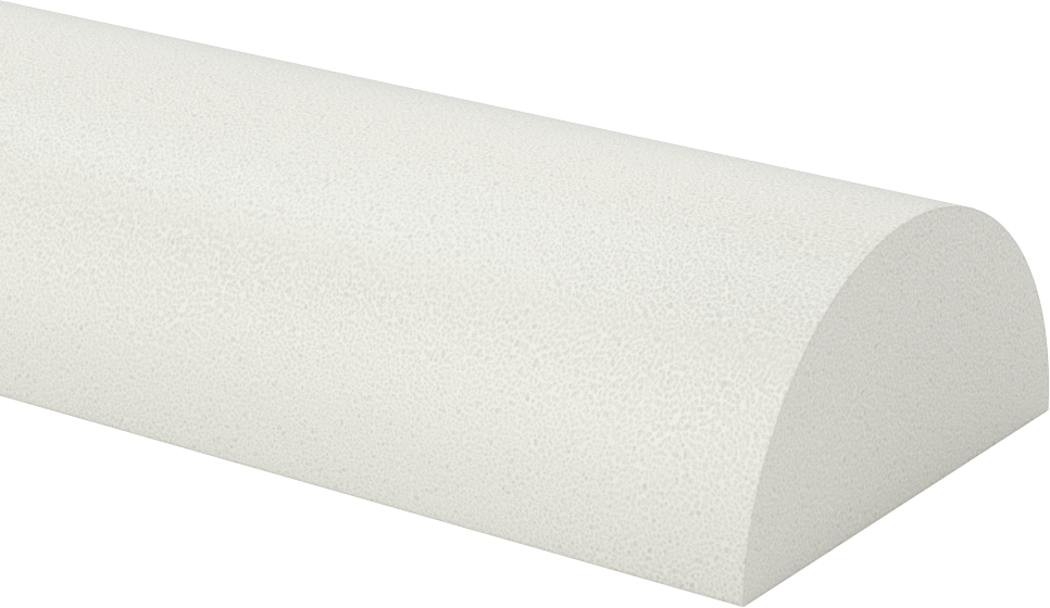 Süper Yastıklama Polietilen Köpük Yarım Yuvarlak, 3" Çap, 6 Fit Uzunluk