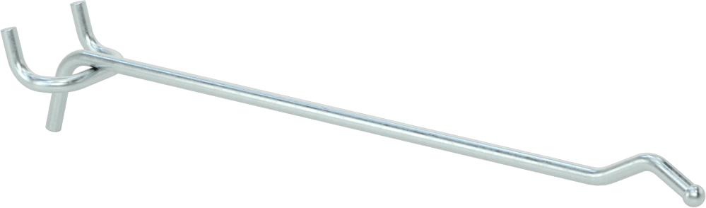 Çinko Kaplı Çelik Delikli Pano Kancası, 3/16“ ve 9/32” çaplı çivi deliği için, 7-1/16" Çıkıntı