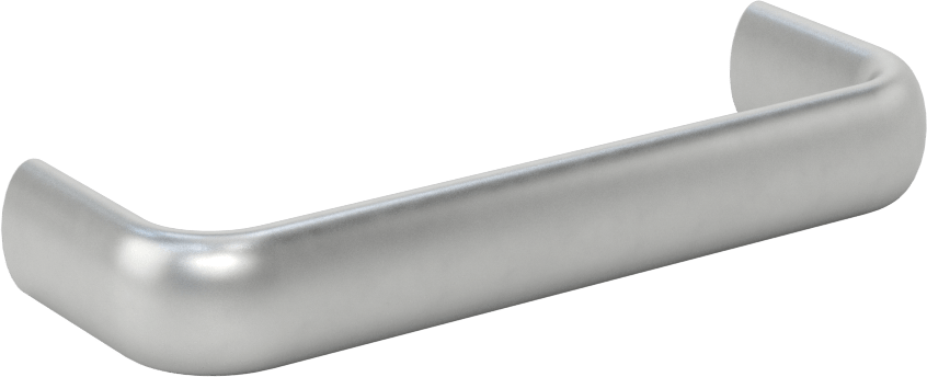 Dişli Delikli Montajlı Çekme Kolu, Oval Tutamak, Mat 316 Paslanmaz Çelik, 3-1/2" Merkezden Merkeze Genişlik