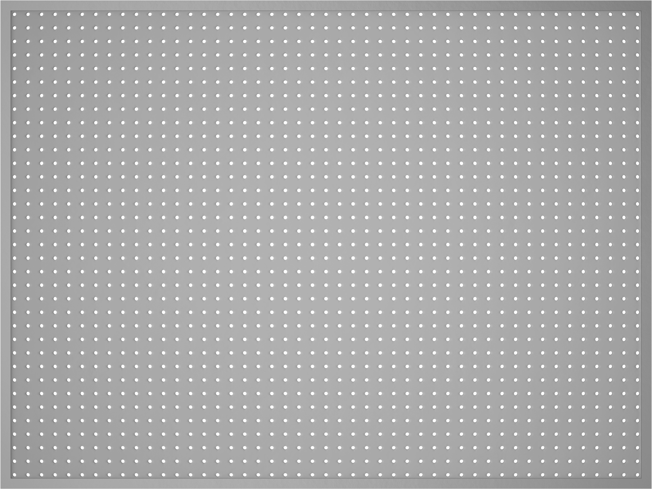 Delikli Pano, Alüminyum Çerçeveli, 48“ Genişlik x 36” Yükseklik
