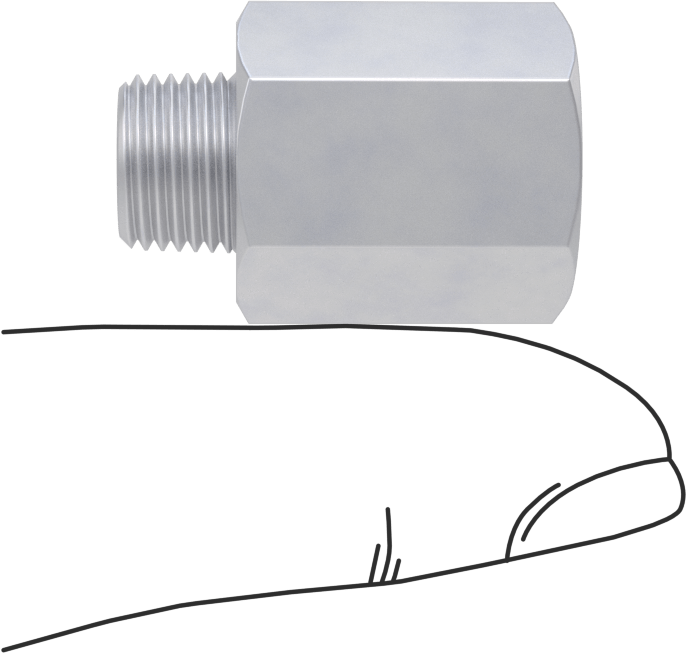 Minyatür Orta Basınçlı Alüminyum Boru Bağlantı Parçası, Adaptör, 7/16"-20 UN/UNF Dişi x 1/8 NPT Erkek