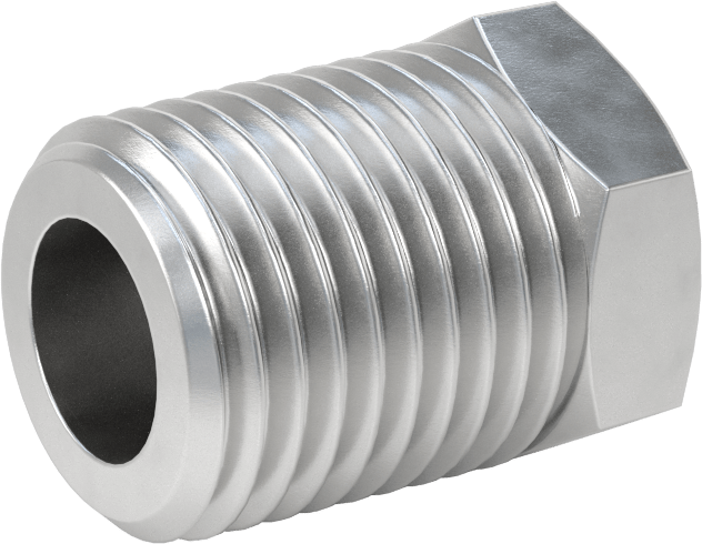 Minyatür Orta Basınçlı Alüminyum Boru Bağlantı Parçası, Redüksiyon Adaptörü, 1/16 NPT Dişi x 1/4 NPT Erkek
