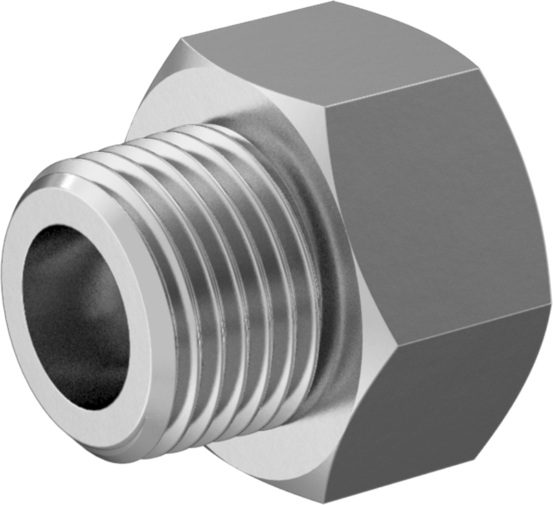 Minyatür Orta Basınçlı Alüminyum Boru Bağlantı Parçası, Burç Adaptörü, 1/8 NPT Erkek, M6 x 1 mm Dişi Diş