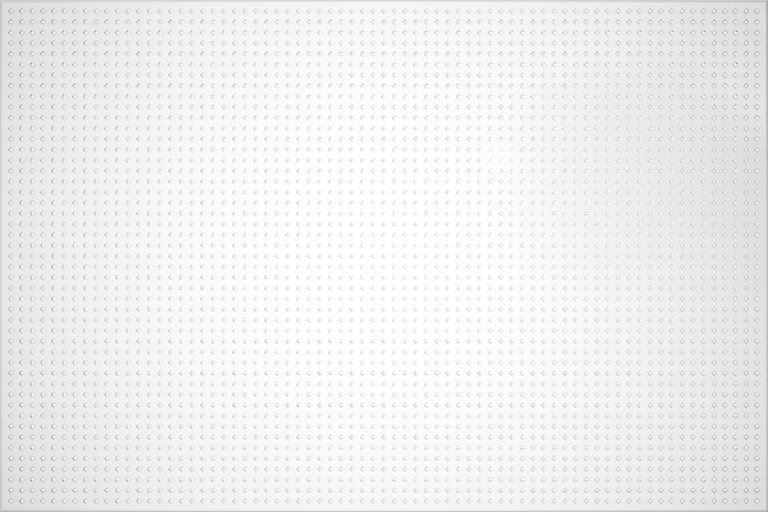 Yarı Şeffaf Plastik Delikli Pano, 9/32" Çapında Delikli, 72“ Genişlik x 48” Yükseklik Toplam