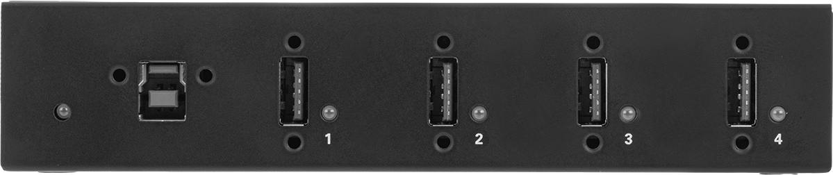 DIN Raylı USB Hub, 1 Erkek USB A x 4 Dişi USB A Bağlantısı, USB Standart 3.2 Gen 1