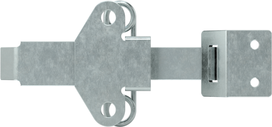 Çekme Mandalı, Vida ile Sabitleme, Çinko Kaplı Çelik, 4“ Uzunluk x 1-7/8” Genişlik