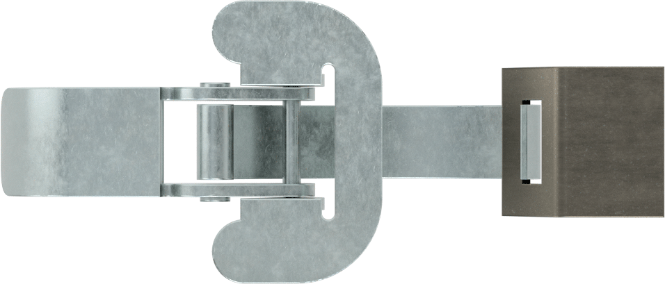 Çekme Mandalı, Kaynaklı, Çinko Kaplı Çelik, 4-1/2“ Uzunluk x 1-7/8” Genişlik