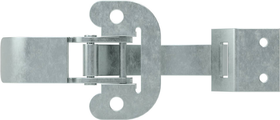Çekme Mandalı, Vida ile Sabitleme, Çinko Kaplı Çelik, 4-1/2“ Uzunluk x 1-7/8” Genişlik