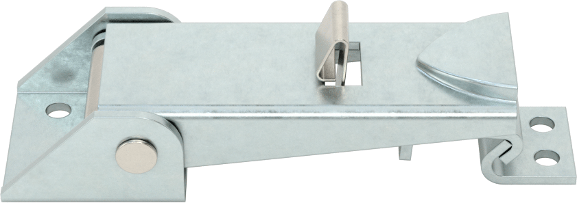 Ayarlanabilir Tutamaklı Çekme Mandalı, Emniyet Mandallı, Çinko Kaplı Çelik, 3-1/8“ Uzunluk x 1-1/8” Genişlik