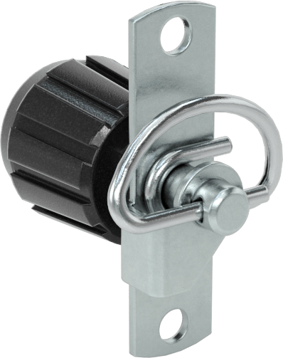 Yaylı Kam Mandalı, 1/2" Çaplı Topuzlu, Çinko Kaplı Çelik, 1/8" Maksimum Kalınlık için