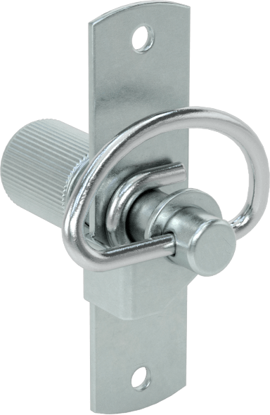 Yaylı Kam Mandalı, Topuzlu, Çinko Kaplı Çelik, 3/8" Kalınlık için, Tırtıklı Yay