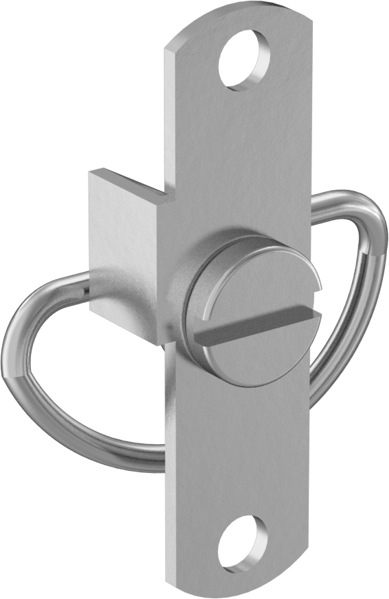 Pürüzsüz Yaylı Kam Kilidi, Çinko Kaplamalı, 1/8" Maksimum Kalınlık