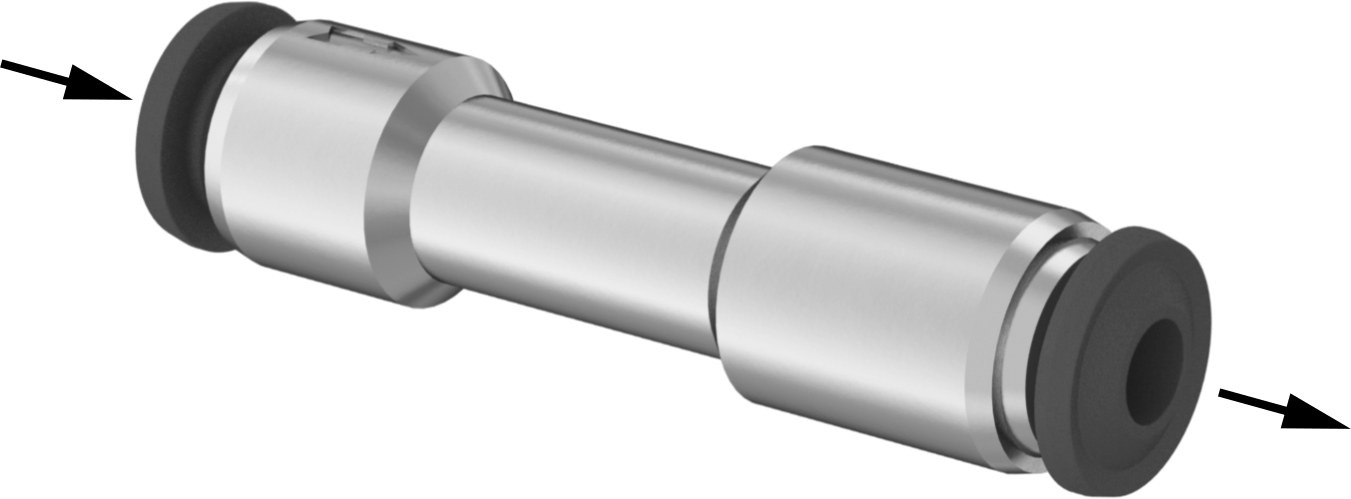 Nikel Kaplı Pirinç Çek Valf, 4 mm Boru Dış Çapı için