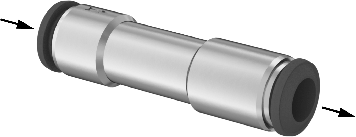 Nikel Kaplı Pirinç Çek Valf, 8 mm Boru Dış Çapı için