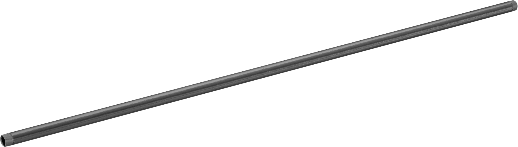 Kalın Cidarlı Galvanizli Çelik Boru, Her İki Ucu Dişli, 3/8 NPT, 36" Uzunluk