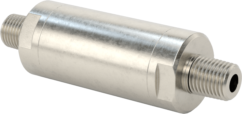 Floroelastomer Pistonlu 316 Paslanmaz Çelik Çek Valf, Lastik Yaylı Piston ile, 1/4 NPT Erkek