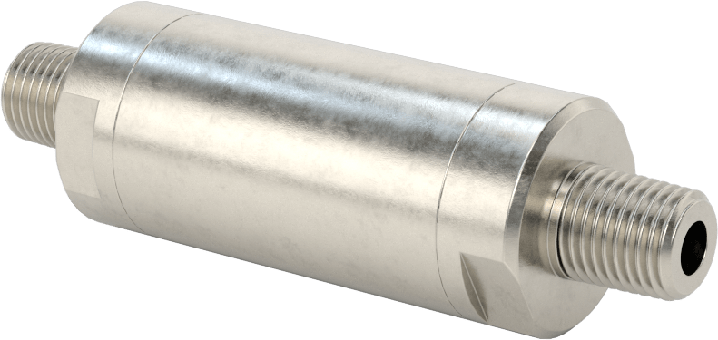 Floroelastomer Pistonlu 316 Paslanmaz Çelik Çek Valf, Lastik Yaylı Piston ile, 1/4 NPT Erkek