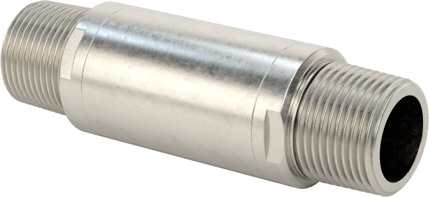 Floroelastomer Pistonlu 316 Paslanmaz Çelik Çek Valf, Lastik Yaylı Piston ile, 3/4 NPT Erkek