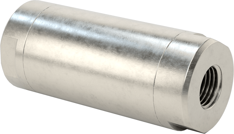 Floroelastomer Pistonlu 316 Paslanmaz Çelik Çek Valf, Yaylı, 1/4 BSPP Dişi Konektör