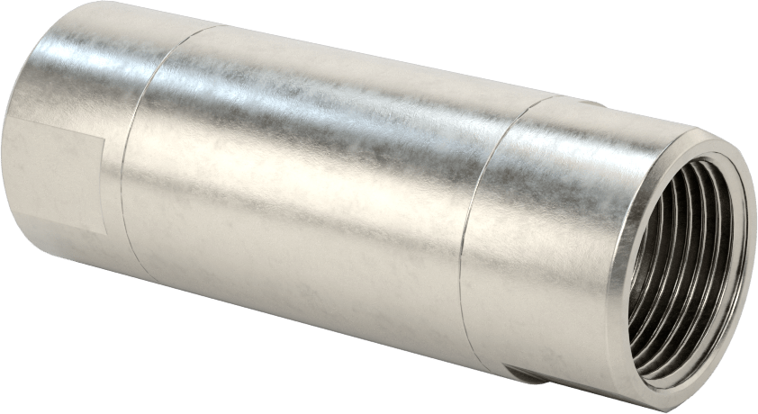 Floroelastomer Pistonlu 316 Paslanmaz Çelik Çek Valf, Yaylı, 3/4 BSPP Dişi Konektör