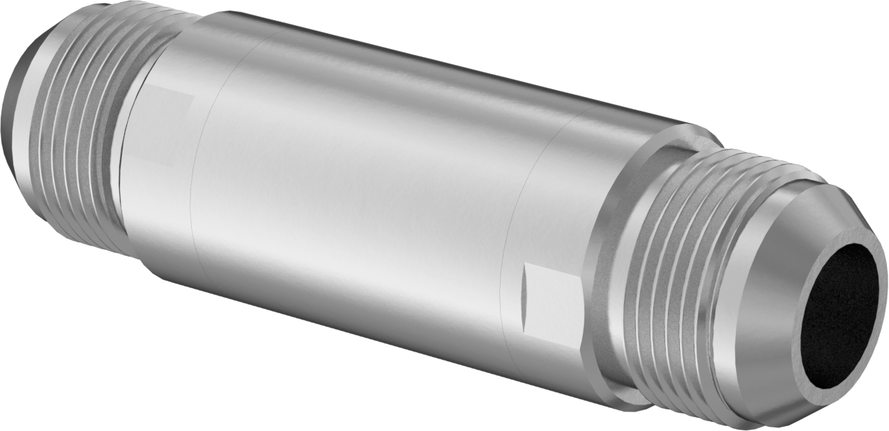 Floroelastomer Pistonlu 316 Paslanmaz Çelik Çek Valf, Yaylı, 1-5/16"-12 UN/UNF (JIC) Erkek