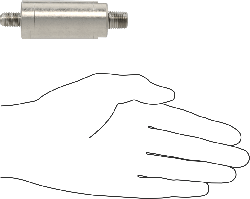 Floroelastomer Pistonlu 316 Paslanmaz Çelik Çek Valf, Yaylı, 7/16"-20 UN/UNF (JIC) x 1/4 NPT Erkek