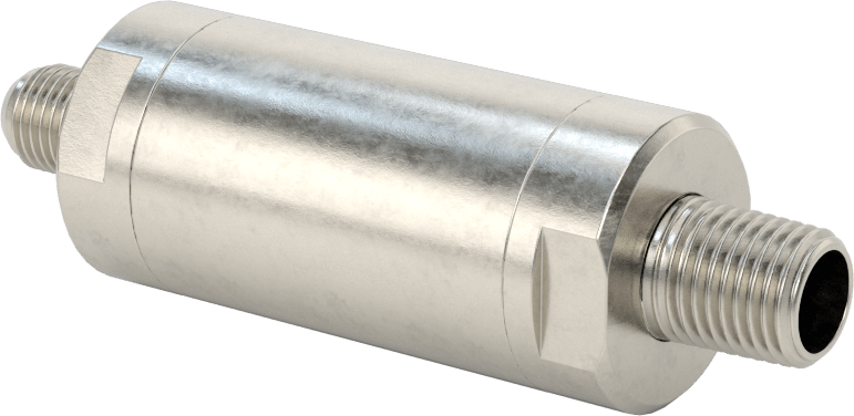 Floroelastomer Pistonlu 316 Paslanmaz Çelik Çek Valf, Yaylı, 7/16"-20 UN/UNF (JIC) x 1/4 NPT Erkek
