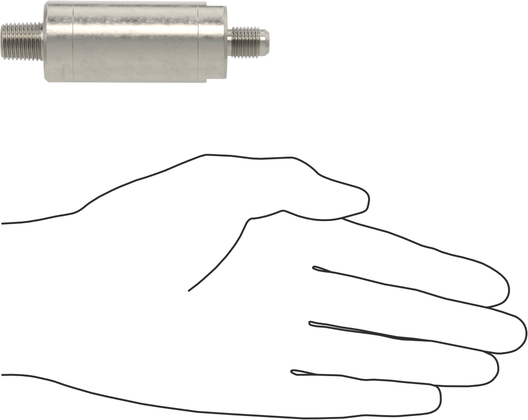 Floroelastomer Pistonlu 316 Paslanmaz Çelik Çek Valf, Yaylı, 1/4 NPT Erkek x 7/16"-20 UN/UNF (JIC)