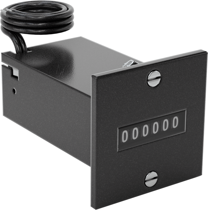 Elektrikle Çalışan Sayaç, Kablolu Panele Monte, 1,8“ X1,8” x 2,5" Toplam, 120V AC