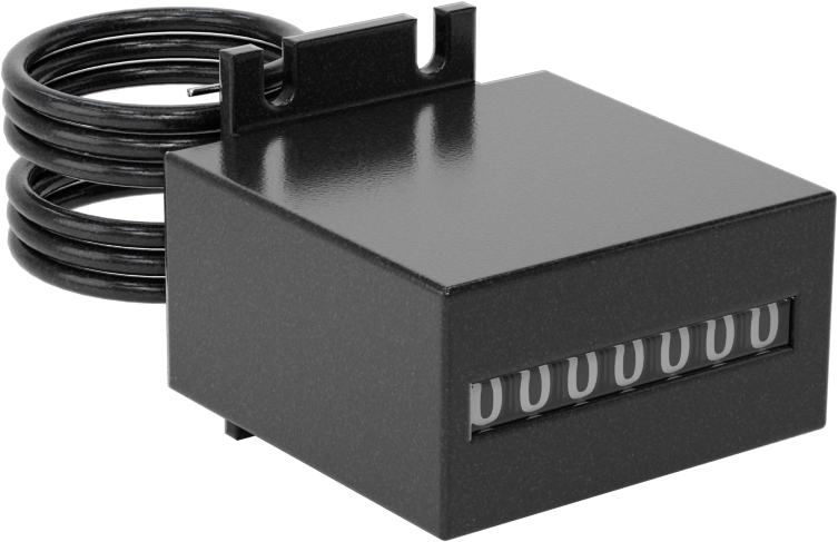 Elektrikle Çalışan Sayaç, Yüzeye Montaj, 1,4 inç x 1,6 inç x 1,7 inç Toplam, 24V AC