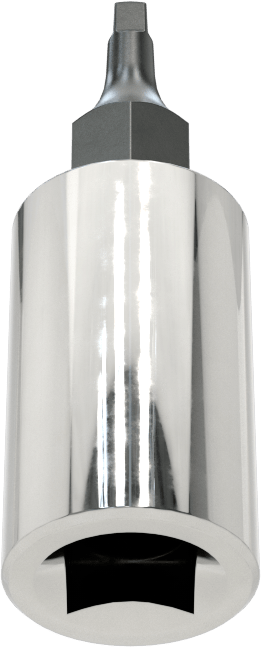 Kare Uçlu Soket, 1/4" Kare Tahrik, 0 Numaralı Boyut, 1-1/2" Toplam Uzunluk