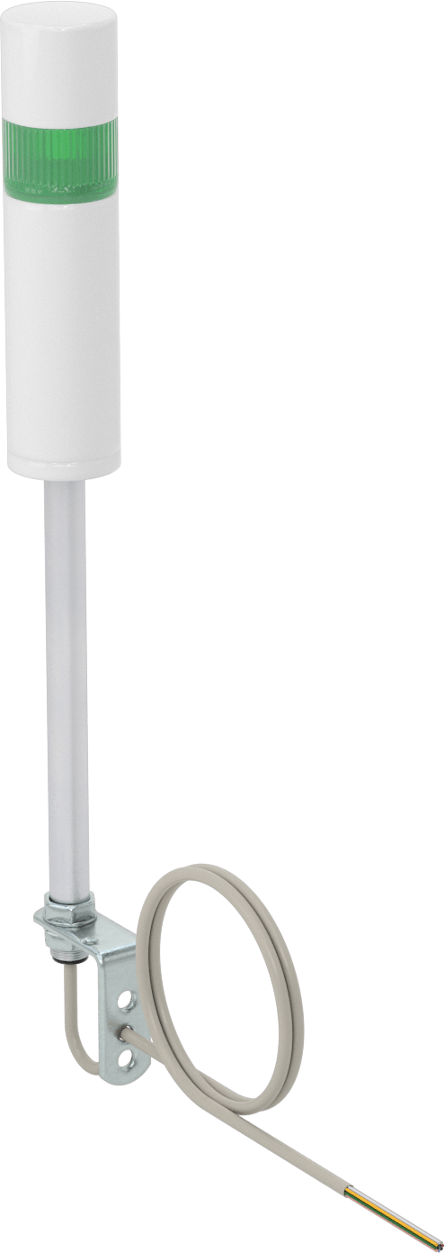 LED Sinyal Kulesi, Sesli Alarm ile, 120V AC/240V AC, 1 Yeşil Işık