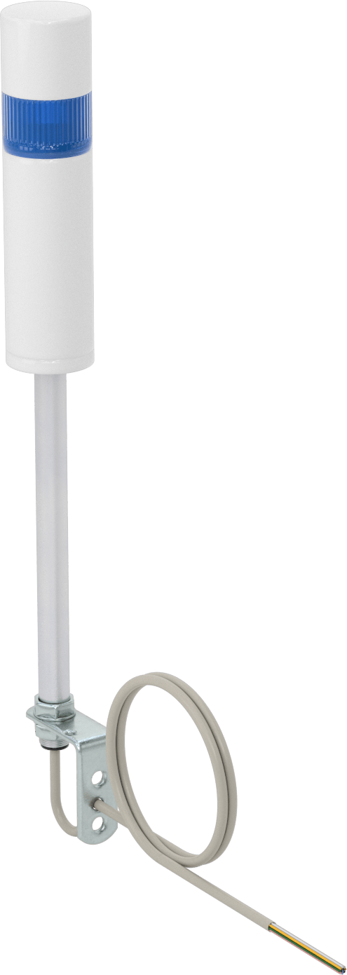 LED Sinyal Kulesi, Sesli Alarm ile, 120V AC/240V AC, 1 Mavi Işık