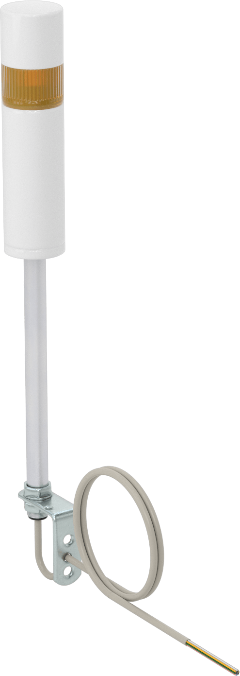 LED Sinyal Kulesi, Sesli Alarm ile, 120V AC/240V AC, 1 Sarı Işık