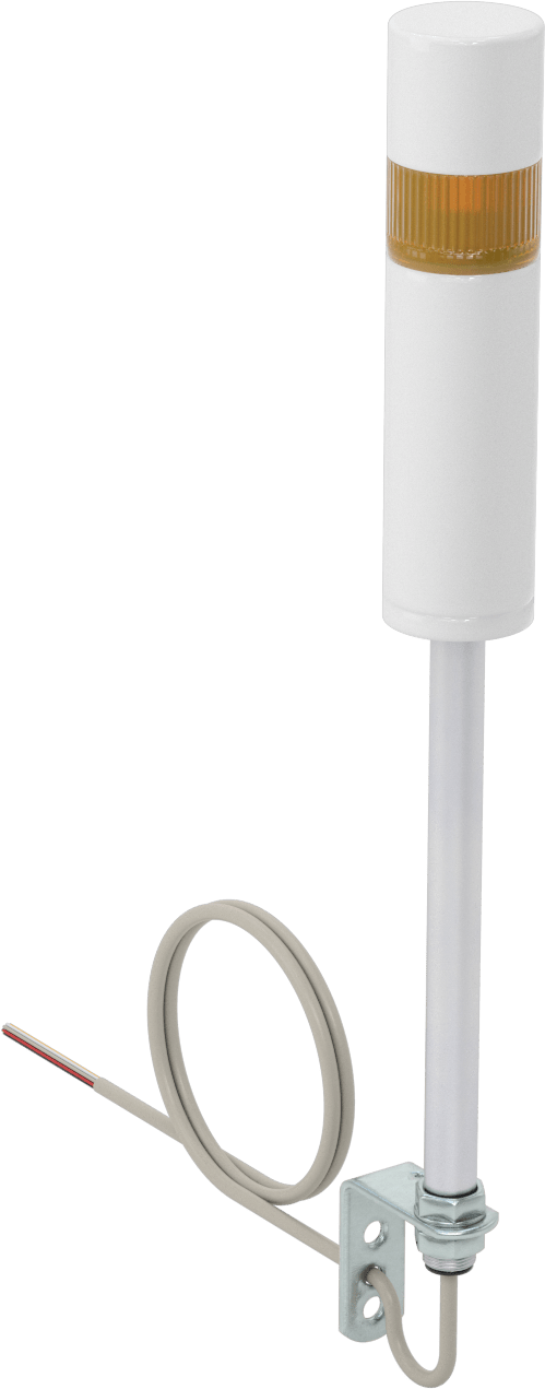 LED Sinyal Kulesi, Sesli Alarm ile, 120V AC/240V AC, 1 Sarı Işık