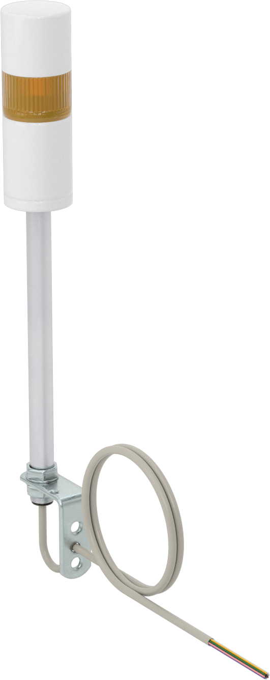 LED Sinyal Kulesi, Sesli Alarm ile, 24V DC, 1 Sarı Işık