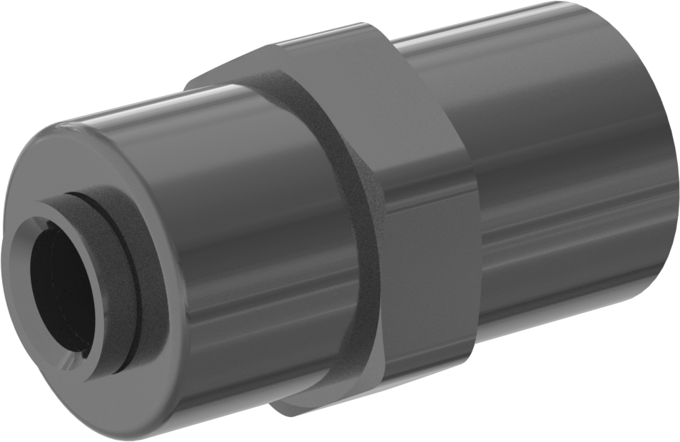 Kimyasallar için Bas-Bağlan Boru Bağlantı Parçası, 1/4" Boru Dış Çapı x 45 Derece Dişi Genişletilmiş Boru için Adaptör