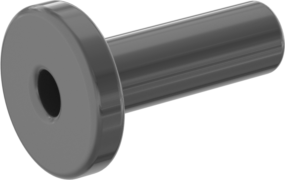 Kimyasallar için Bas-Bağlan Boru Bağlantı Parçası, PVDF Plastik Tapa, 1/4" Boru Gövde Dış Çapı
