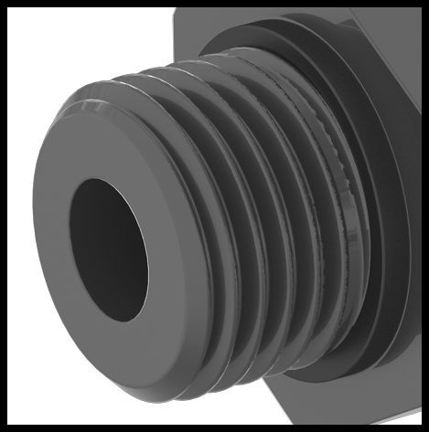 UN/UNF (SAE Straight) Male Threads with Gasket